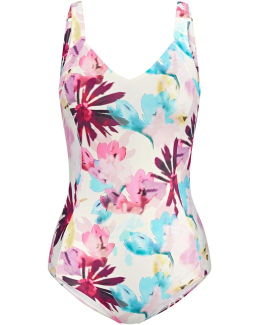 Triumph White Badeanzug Summer Fleur