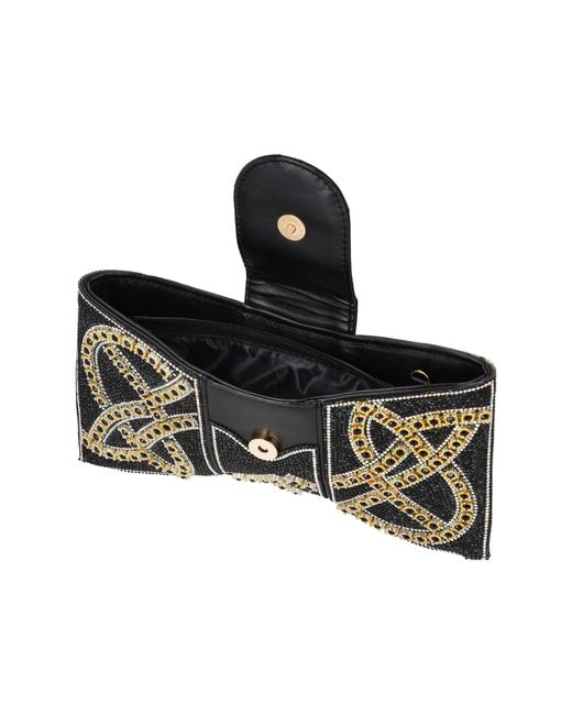 faina Black Clutch