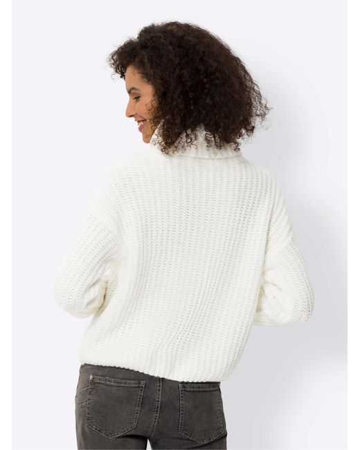heine White Pullover