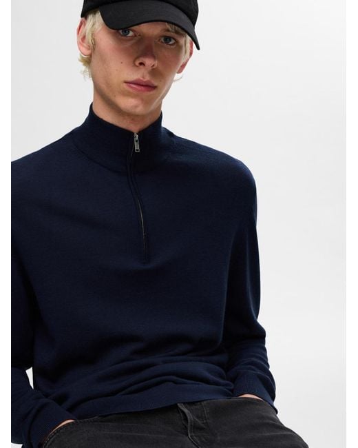 SELECTED Pullover Slhtray in Blue für Herren