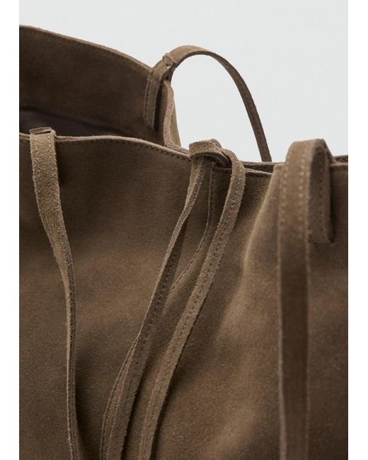 Mango Brown Shopper Mandri