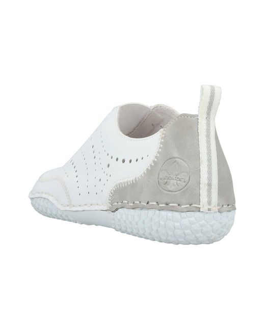 Rieker White Slipper
