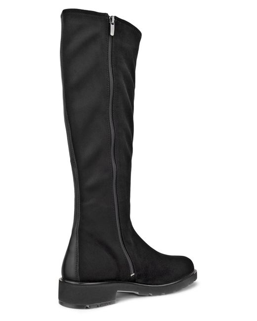 Ecco Black METROPOLE VIENNA Stiefel Langschaftstiefel, Blockabsatz mit dehnbarem Stretch