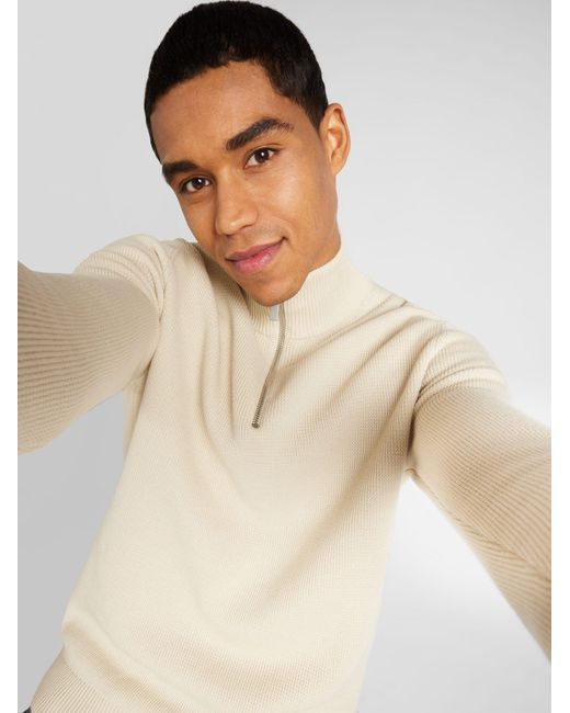 SELECTED Pullover Dane in White für Herren