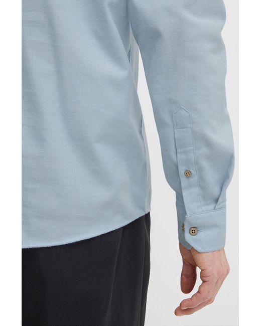 Solid Hemd in Blue für Herren