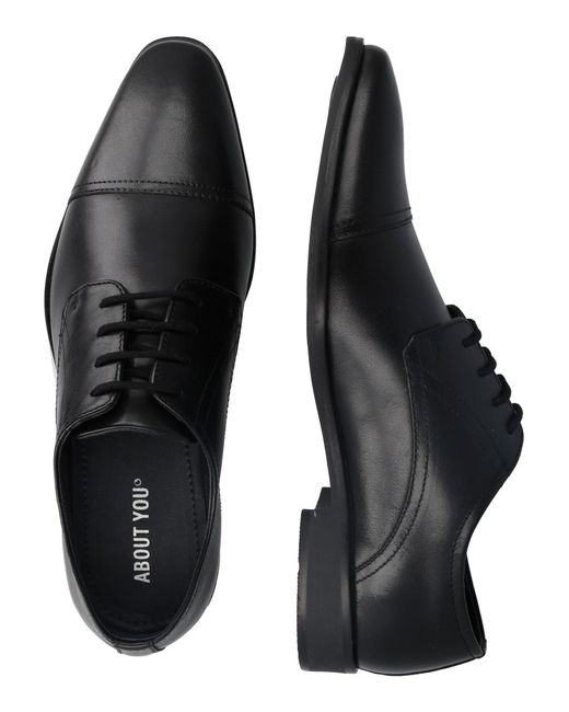 /about You Halbschuhe David in Black für Herren