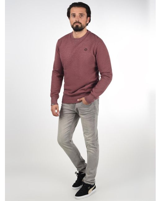 Solid Sweatshirt Benn in Purple für Herren