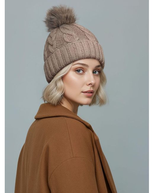 Neverless Brown Mütze Caren