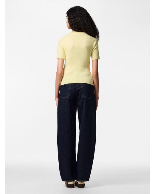 Pieces Yellow Pullover