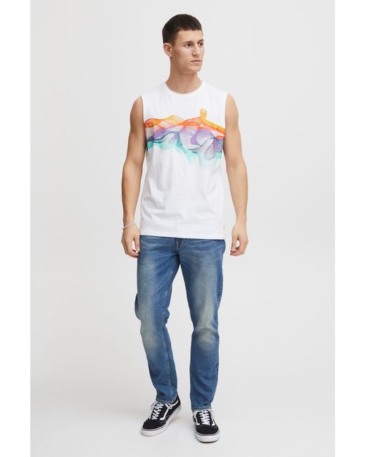 Solid Tanktop 'sdpedros' in White für Herren