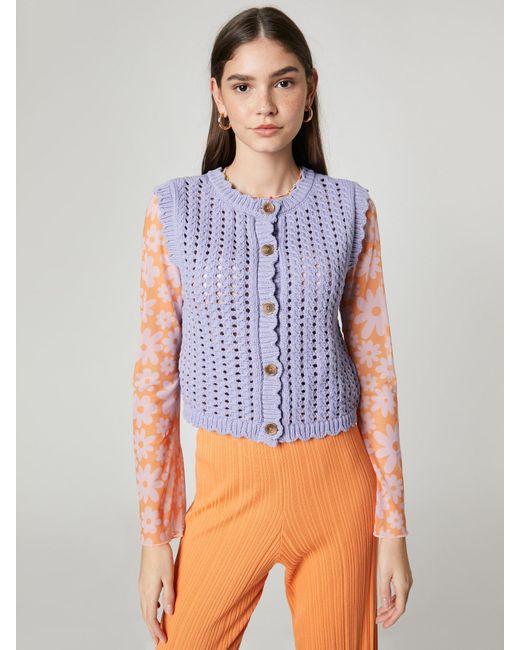 florence by mills exclusive for ABOUT YOU Purple Strickjacke