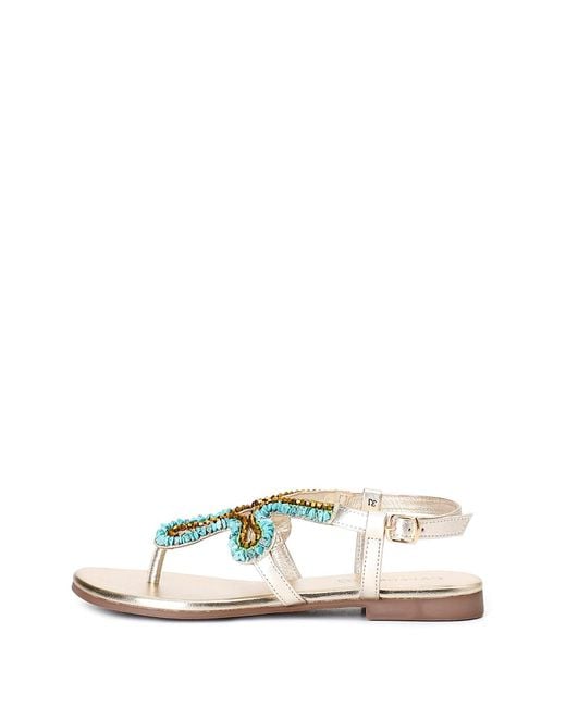 CafeNoir White Caf Noir Flip Flops