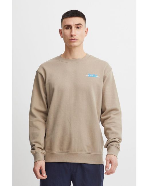 Solid Sweatshirt in Brown für Herren