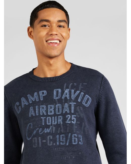 Camp David Pullover in Blue für Herren