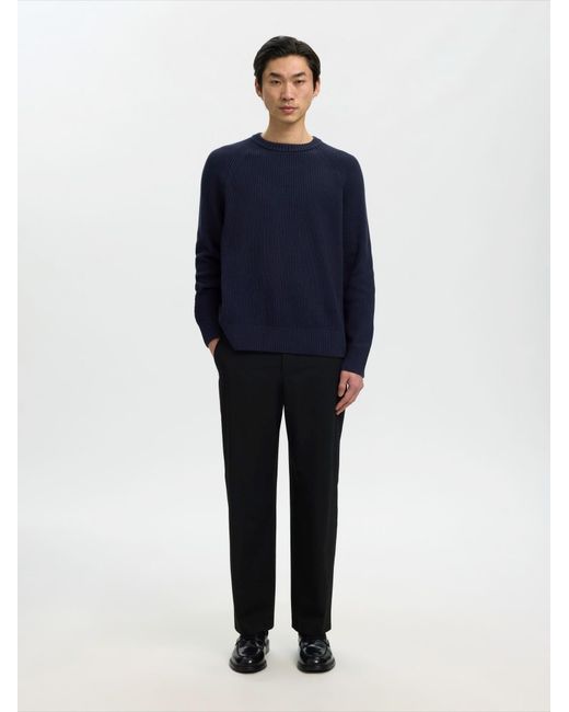 SELECTED Pullover Slmbraun in Blue für Herren