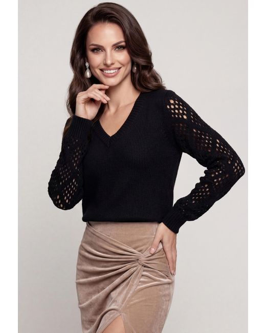 faina Black Pullover