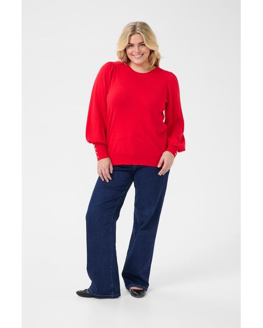 Kaffe Red Pullover Lizzy