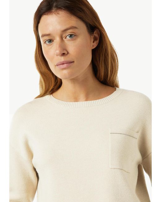 Comma, White Pullover