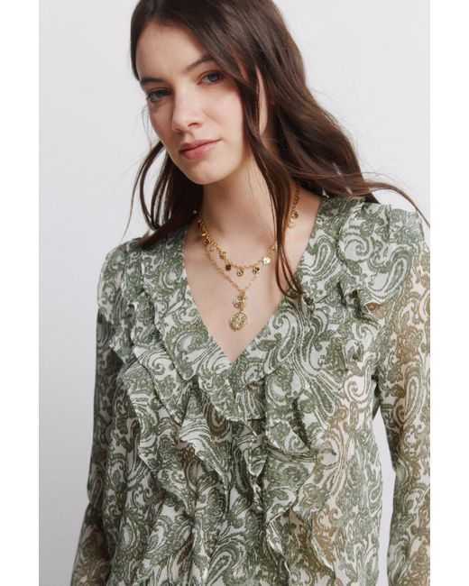 Springfield Green Bluse