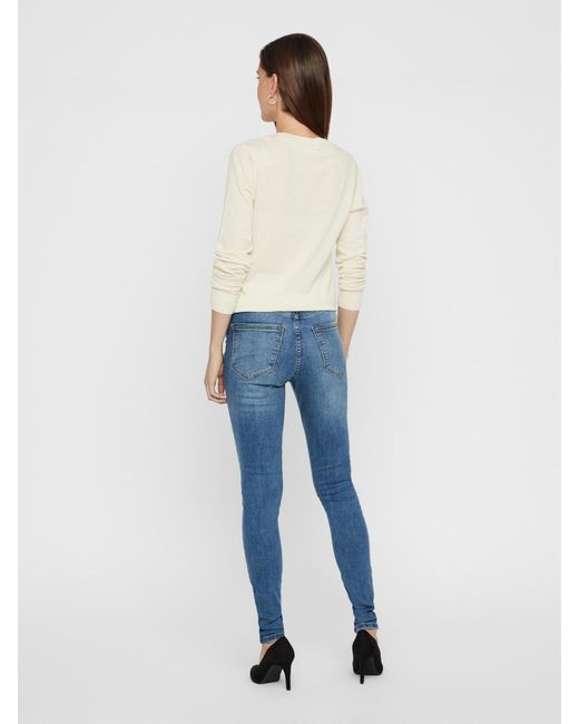 Vero Moda Blue Vmsophia high waist skinny fit jeans