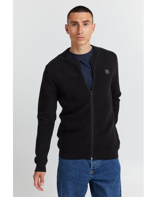 Solid Strickjacke Valencia in Black für Herren
