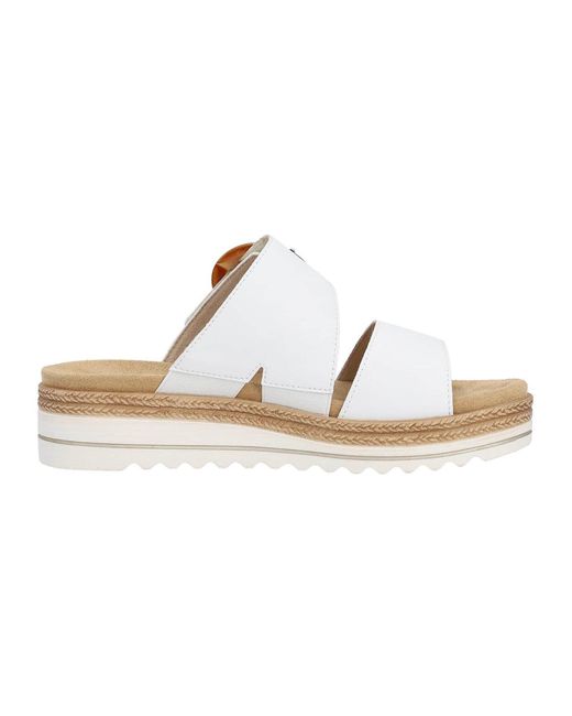 Remonte White Pantolette Basic