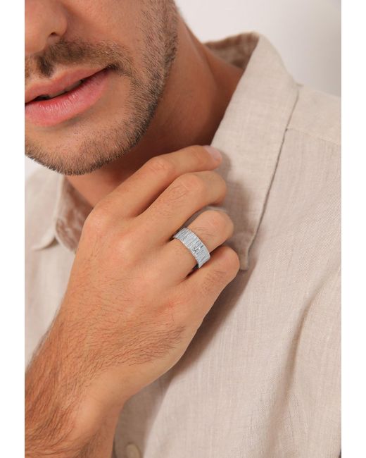 Kuzzoi Ring in Metallic für Herren