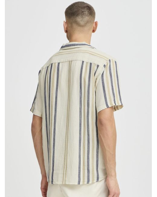 Solid Kurzarmhemd Sdisai in White für Herren