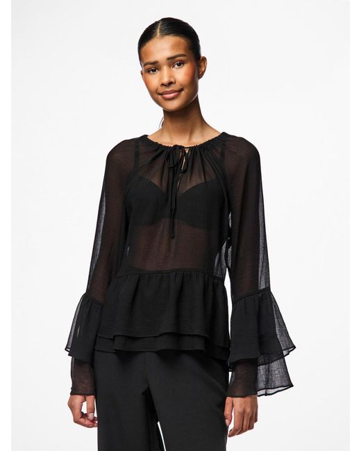Pieces Black Bluse 'Pcnanditta'