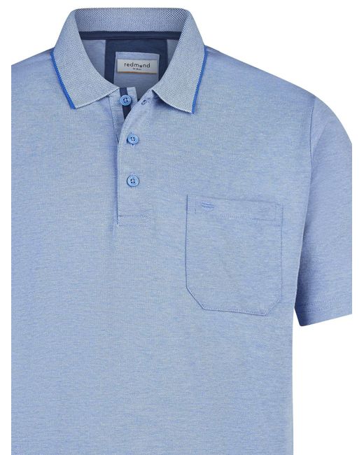 Redmond Shirt Basic in Blue für Herren