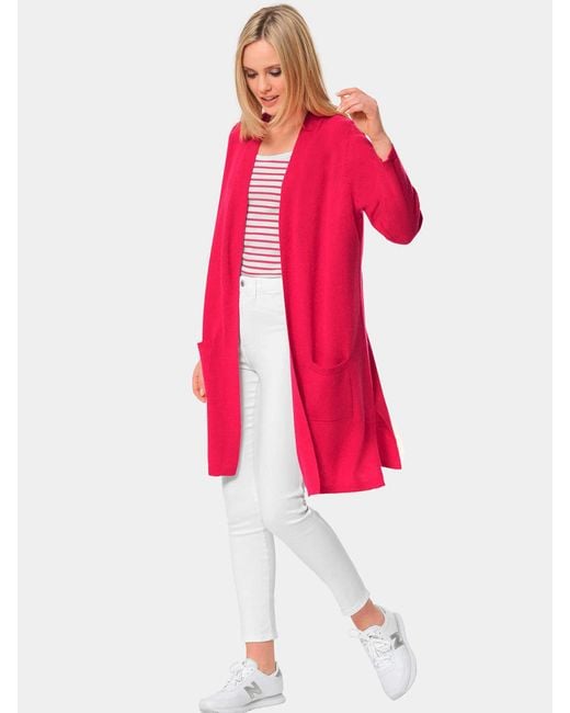 Goldner Pink Strickjacke