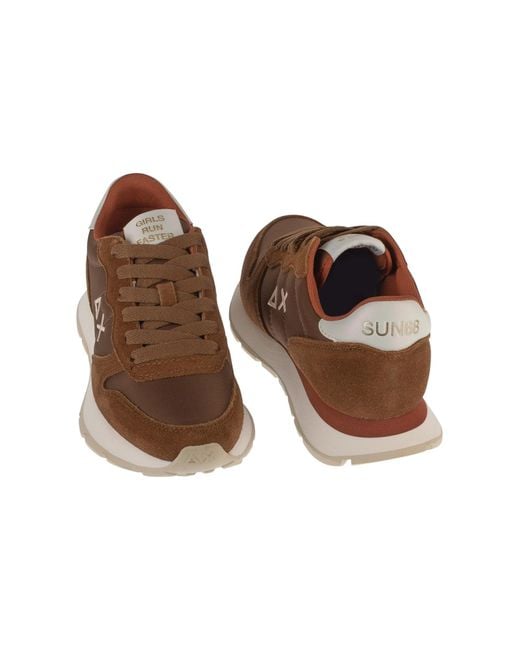 Sun 68 Brown Sneaker Low Ally Solid
