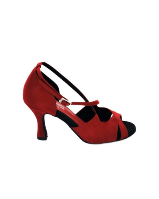 Dancing Queen Red Pumps Grace Harmony Wildleder Tanzschuhe Damen Mit Absatz