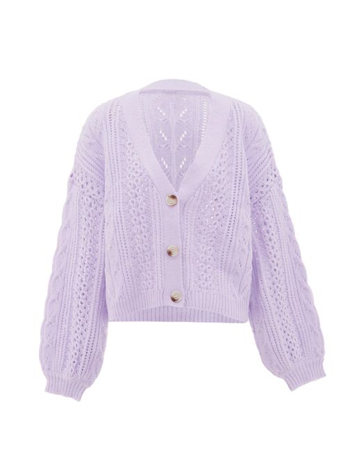 Aleva Purple Strickjacke