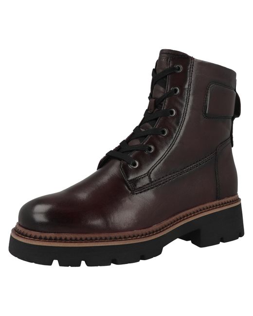 Tamaris Brown Schnürstiefelette