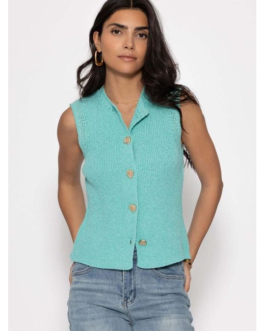 SassyClassy Green Strickweste