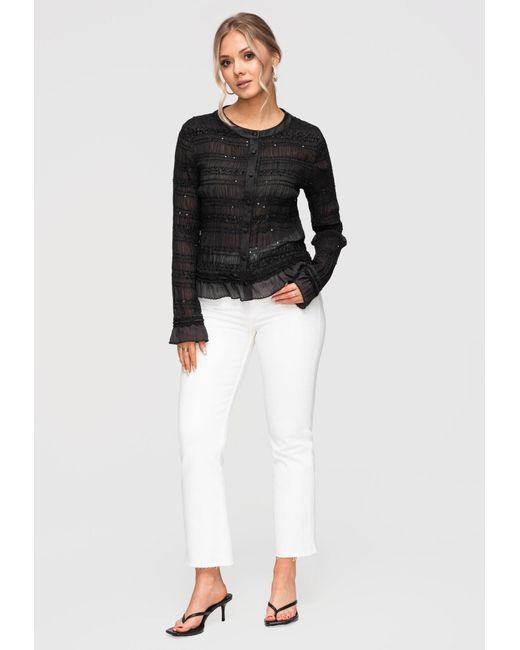 Ombre Black Bluse