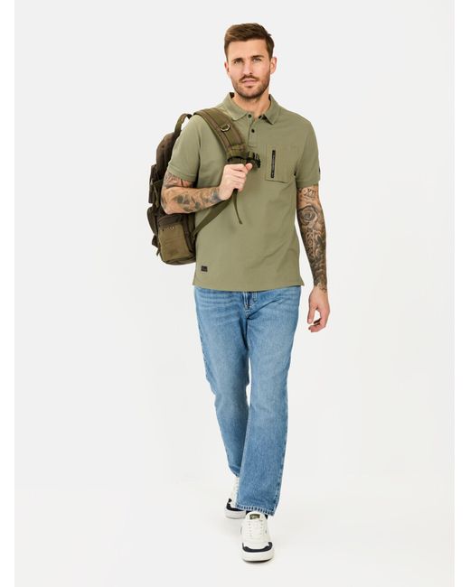 Camel Active Kurzarm Poloshirt Mit Cooling Effekt in Green für Herren