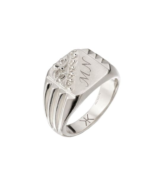 Kuzzoi Ring in White für Herren