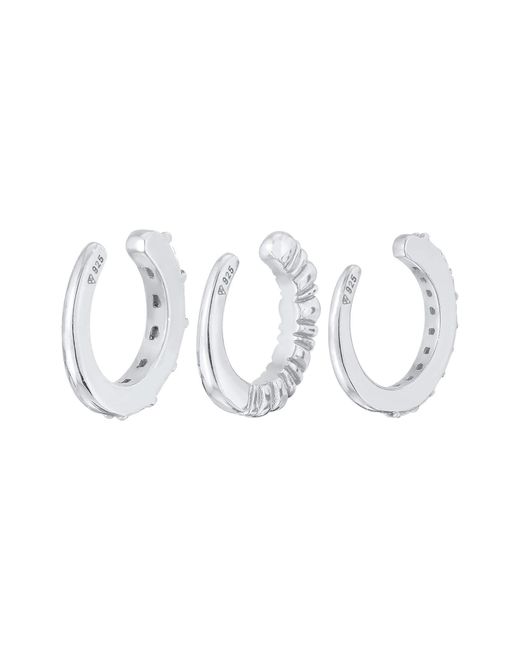 Elli Premium White Ohrringe Earcuff