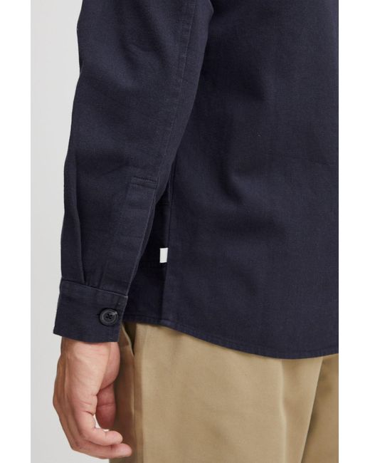 Solid Hemd in Blue für Herren