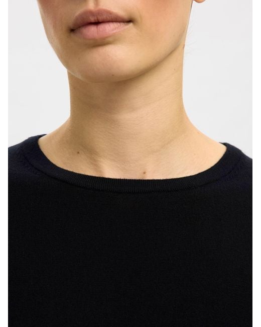 SELECTED Black Pullover Slfthea