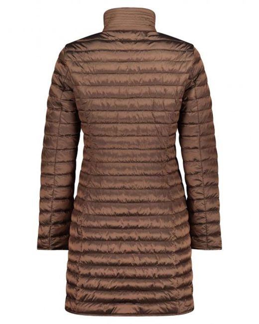 Cartoon Brown Steppjacke Mit Abnehmbarer Kapuze