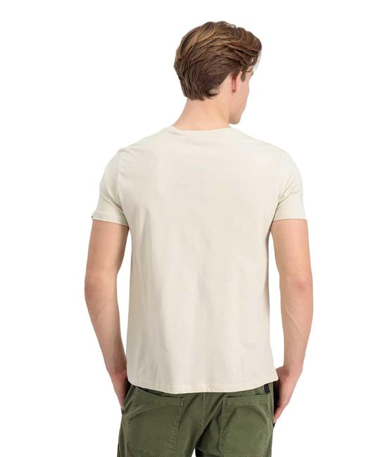 Alpha Industries Shirt Basic Logo in White für Herren