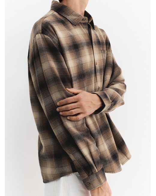 Pull&Bear Hemd in Brown für Herren