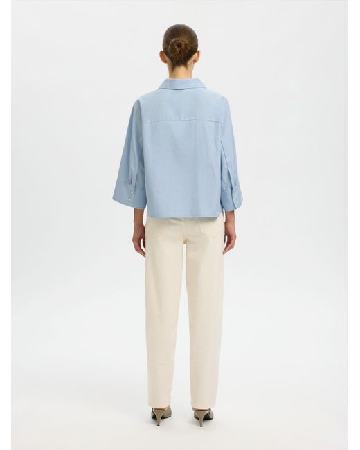SELECTED Blue Bluse Slfester