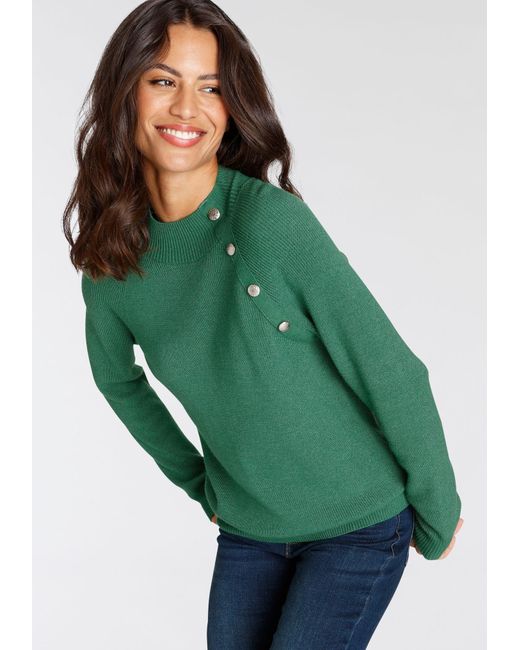 Laura Scott Green Pullover