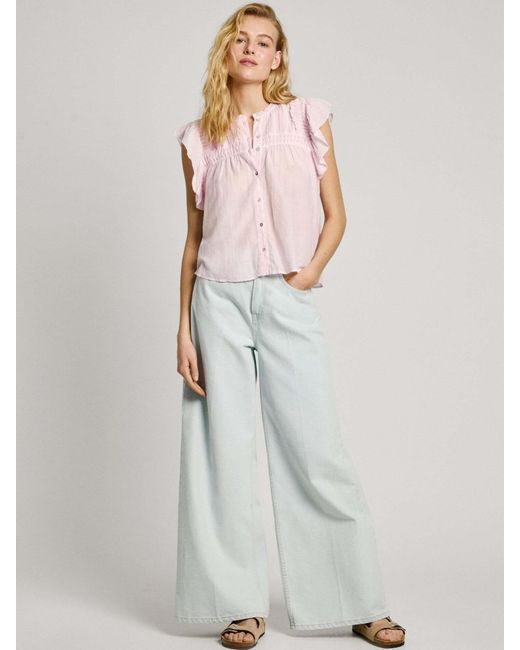 Pepe Jeans Pink Bluse 'Diallo'