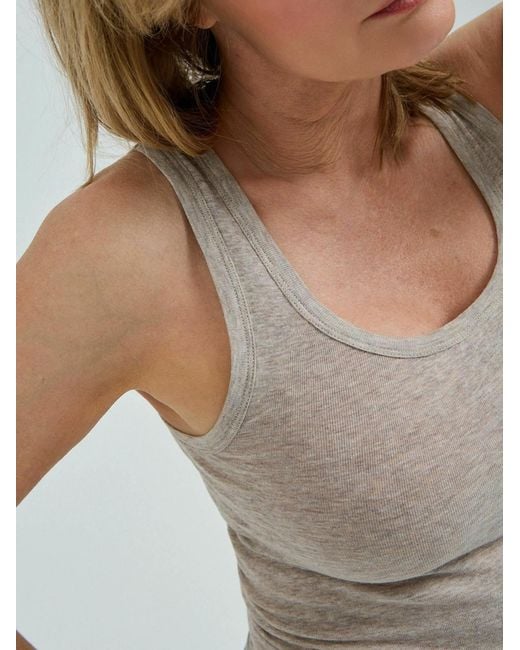 Seamless Basic Gray Top Bella