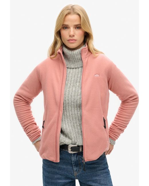 Superdry Pink Fleecejacke